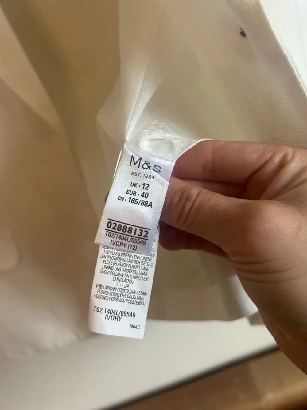 Pure Linen Blend White Blazer Jacket - Picture 3 of 5